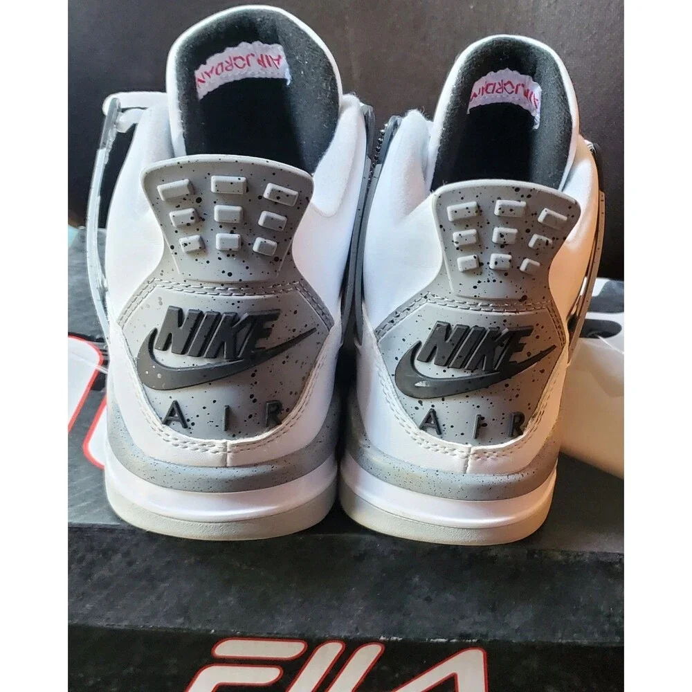 Nike Air Jordan 4 Retro White Cement. Size 10